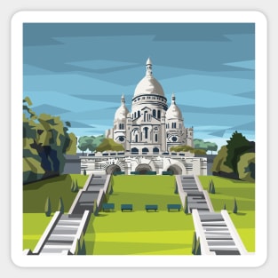 Montmartre Sacre Coeur, Paris Sticker